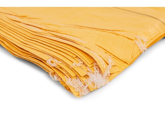 Worek 65x105cm żółty, na 50kg, zbożowy, 100sztuk
