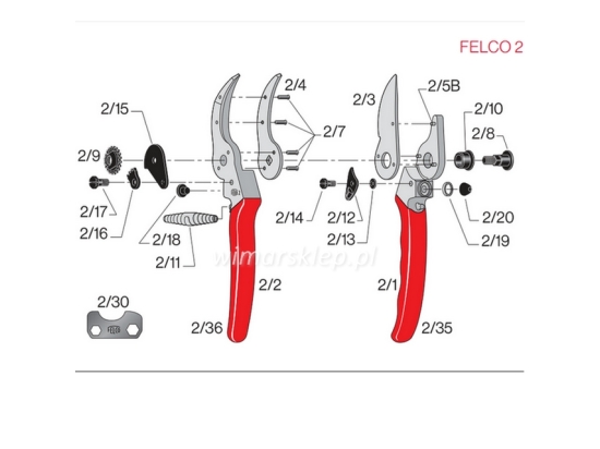 Sekator Felco 2, klasyczny model od 1948 roku