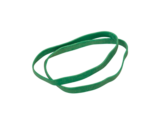 Gumka recepturka średnica 80mm x szerokość 6mm, zielona 1kg
