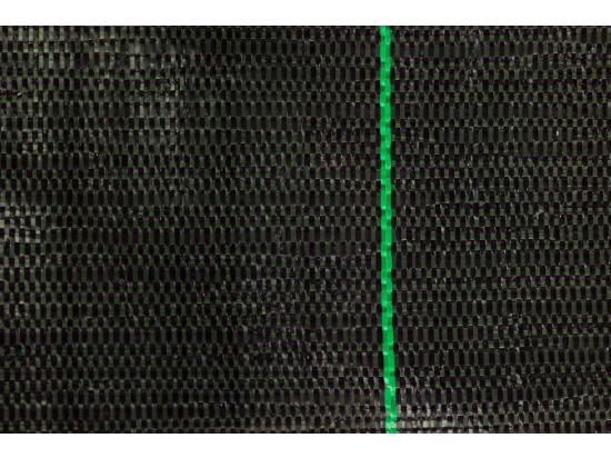 agrotkanina 3,2x100m czarna, zielone pasy, 99g