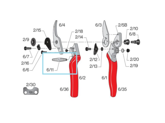 FELCO 6/11 - sprężyna wymienna do sekatora Felco 6