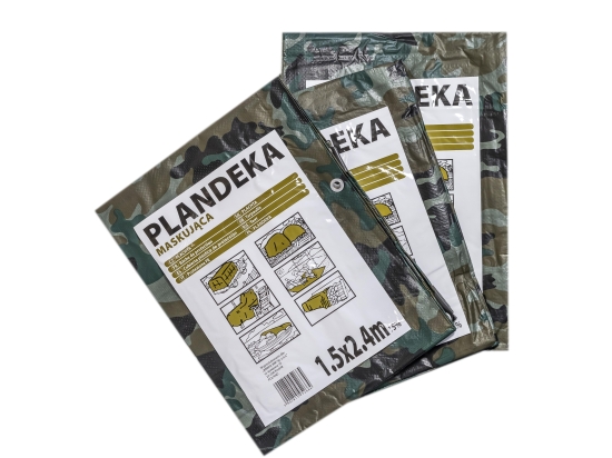 Plandeka MASKUJĄCA,  90g/m2  camo kamuflażowa moro