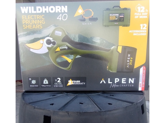 ALPEN WILDHORN 40 - szwajcarski sekator elektryczny z ostrzem FELCO cięcie do 40mm