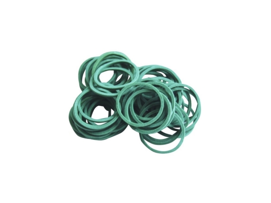 Gumka recepturka  średnica 15mm x szerokość 1,2mm, zielona 1kg