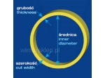 Gumka recepturka średnica 80mm x szerokość 6mm, zielona 1kg