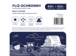 Fliz ochronny WIMAR  do okrywania bel słomy, siana, 145g/m2, rozmiar 10,4m x 25m