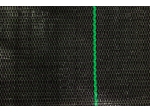 agrotkanina 3,2x100m czarna, zielone pasy, 99g