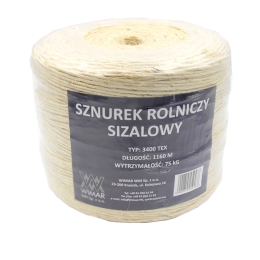 Sznurek sizalowy rolniczy 3400-TEX, op.  6szt