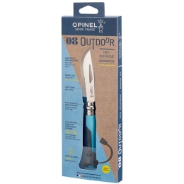 Opinel Nóż Outdoor Blue 08 z gwizdkiem i piła