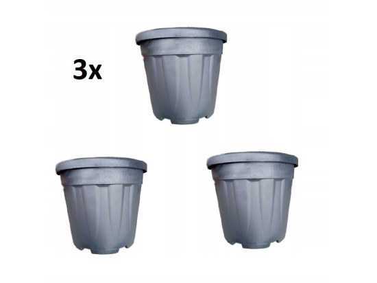 3x doniczka 15L 3x podstawka 30cm na balkon uprawy